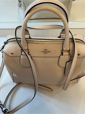 Coach off white off Leather Satchel Bag